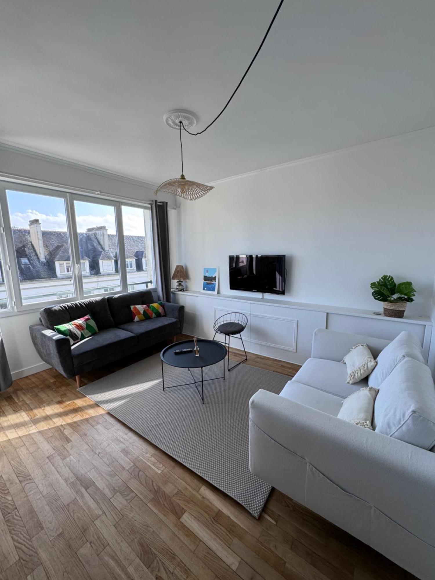 Charmant Appartement T3 Avec Balcon, Centre-Ville Lorient Exterior foto